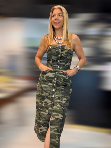 Camouflage Midi Dress