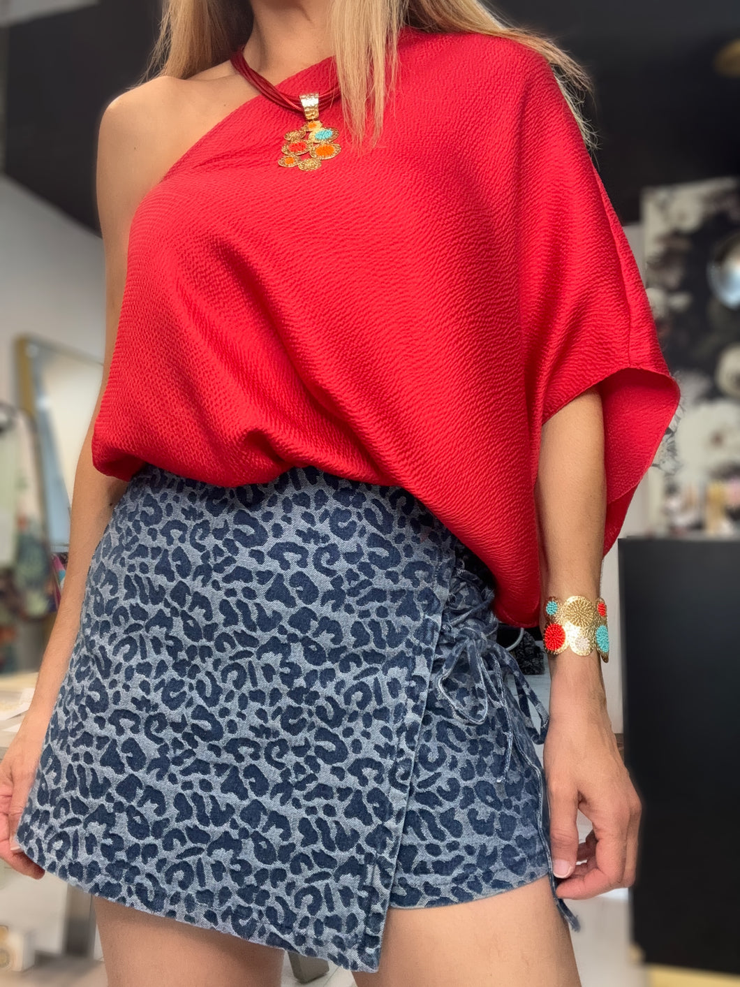 Animal Print Skort