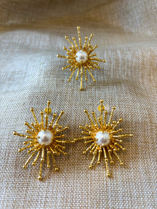 Pearl Set Earrings & Ring