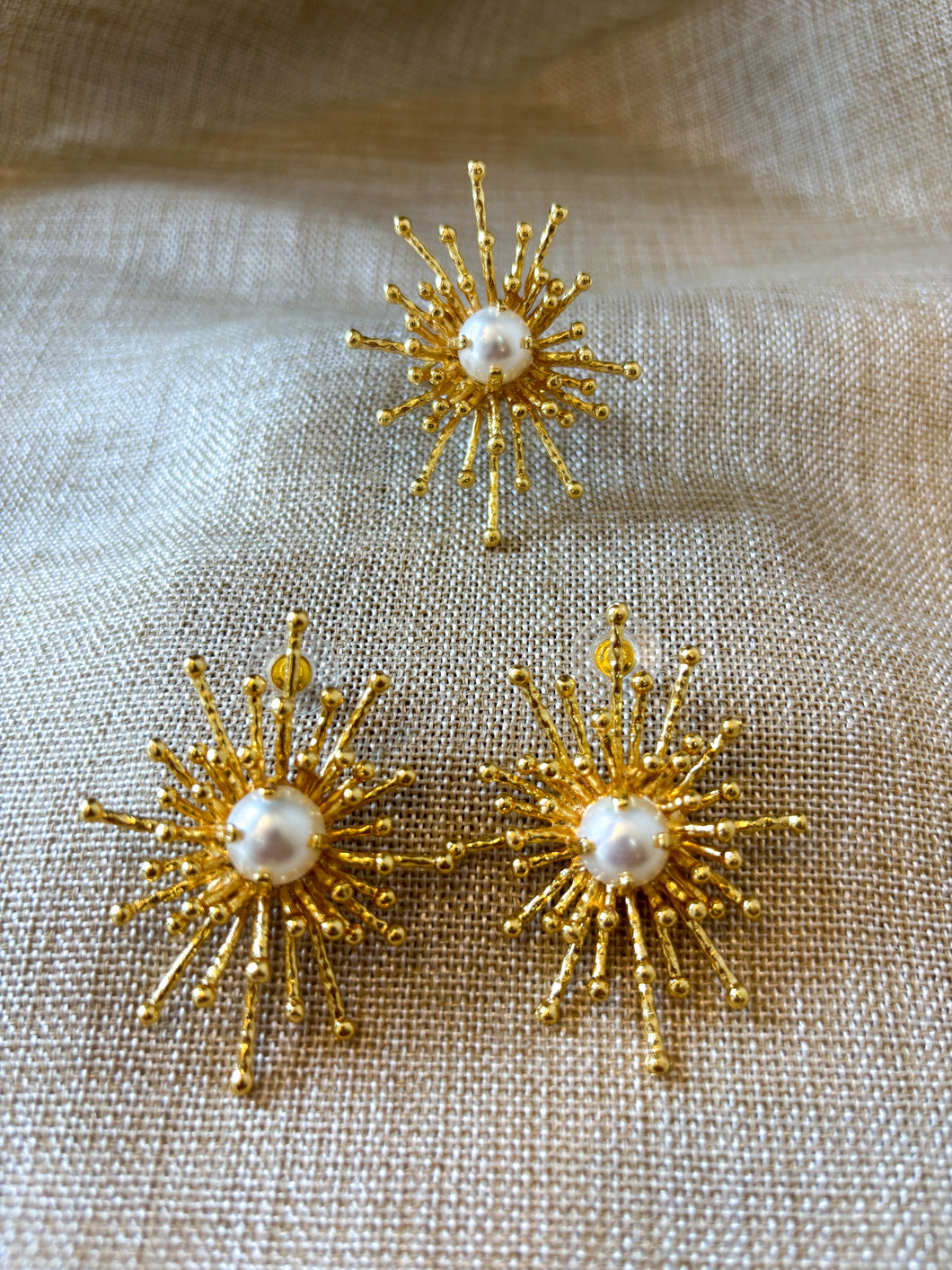Pearl Set Earrings & Ring