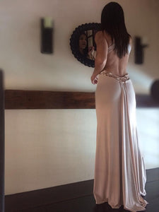 Nude and Sequin Gown Dress