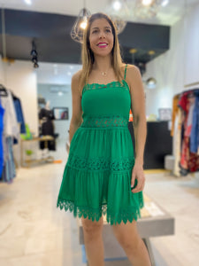 Green Light Mini Dress